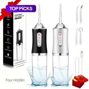 Portable Electric Oral Irrigator for Deep Cleaning, Teeth Cleaning Machine, Rechargeable Water Flosser with 3 Cleaning Modes, Waterproof, Oral Care Products for Home & Travel #TOP PICKS