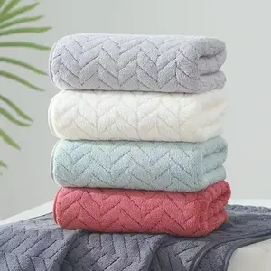 Buy One, Get Three Free, A Total of 4 Face Washing Towels,Waffle Weave Gray Matter Microfiber Drying Towel - Soft Absorbent Bath Towel for Home Use