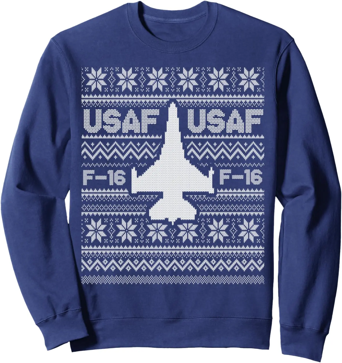 F-16 USAF Ugly Christmas Sweater Sweatshirt fighter pilot