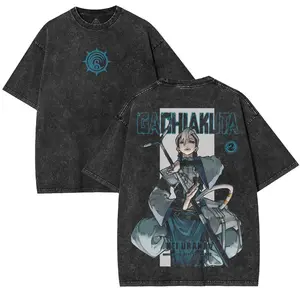Retro Limited Gachiakuta Kei Urana Graphic Tees, Anime Manga Character Oversized T-Shirt, Heavyweight Cotton Washed Tee, Streetwear, Gachiakuta Fans