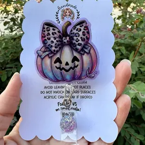 ***sale***Handmade Retractable Badge Reels with various designs. (No beads)