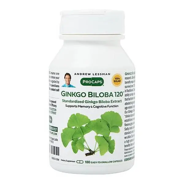 Andrew Lessman Ginkgo Biloba 120 - 180 Capsules