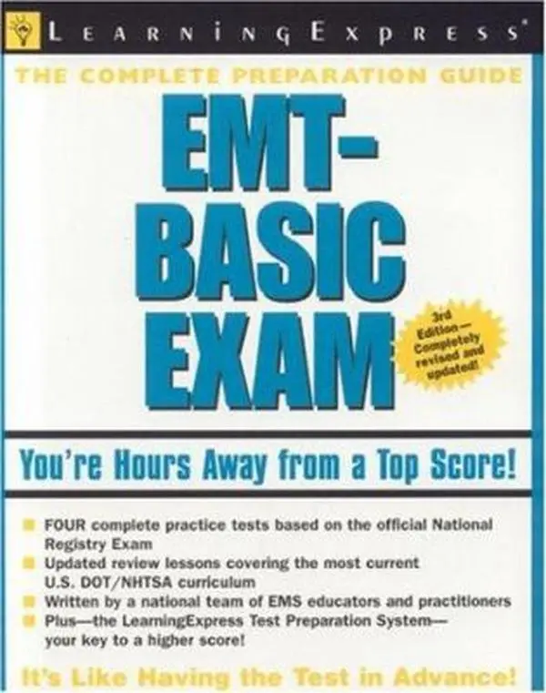 Used EMT-Basic Exam Review Book by LearningExpress Editors - Good, Very Good Condition, Soft Cover, 0.9 lbs, English Paperback