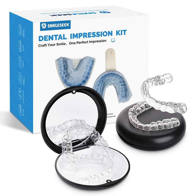 Smileseek Clear Teeth Retainer Upper & Lower – BPA-Free Precision-Fit, Nearly Invisible for Adults & Teens, Retention After Braces, Day/Night Wear