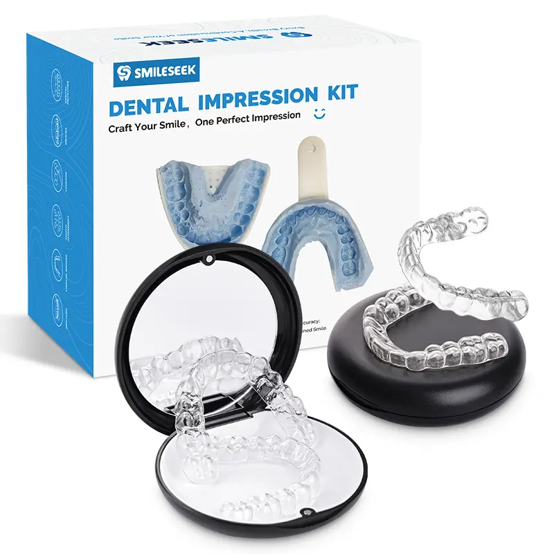 Smileseek Clear Teeth Retainer Upper & Lower – BPA-Free Precision-Fit, Nearly Invisible for Adults & Teens, Retention After Braces, Day/Night Wear