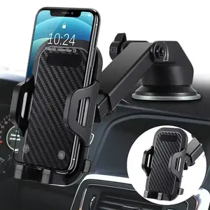 Car Phone Holder with Suction Cup, Rotatable Car Phone Holder for Dashboard & Windshield, Universal Car Phone Navigation Holder, Cell Phone Car Mount, Car Cellphone Mount, Car Phone Stand, Smartphone Holder