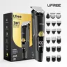 Ufree 3-in-1 Rechargeable Beard Trimmer Set for Men - IPX6 Waterproof Shaving Head, Wireless Haircut Tool, USB Fade Clipper, Type-C Body Grooming Kit, Christmas Gift