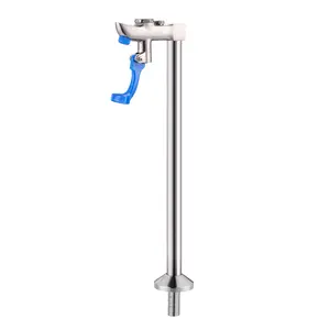 WOWOW Vintage 14-Inch Deck-Mount Brass Kitchen Bar Faucet - Adjustable Self-Service Glass & Water Bottle Filling Station with G1/2" Male Shank and Adapter