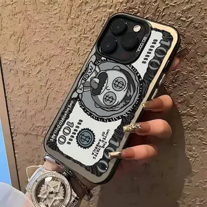 Funny cartoon Ricks and Mortys Money Phone Case Casing Suitable for iPhone 17 16e 16 15 14 13 12 11 Mini Pro Max Air X XR XSMAX 8 7 Plus Anti Fall Matte Back Cover