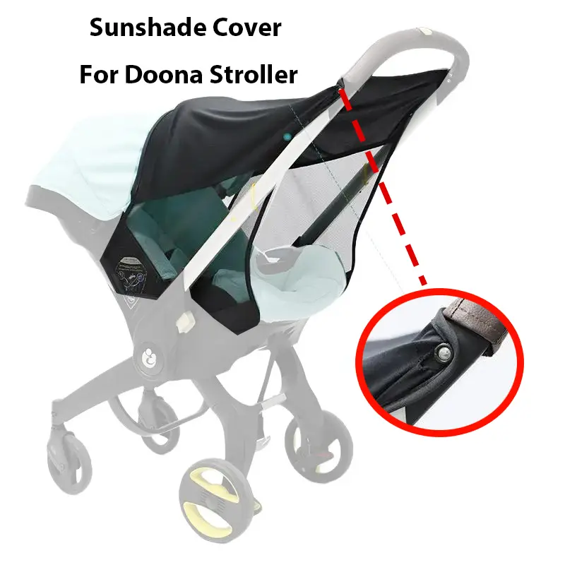 Doona Stroller Sun Shade, Built-in Sunshade Stroller Accessories, Full Coverage UV Protection, Light Block, Summer Baby Essential