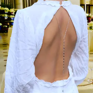 Star Back Summer Body Chain - Bridesmaid Backless Chain - Open Back Necklace