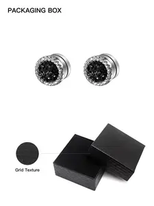 Trendy Hip-Hop Magnetic Stud Earring Jewelry without Piercing, Unisex Zirconia Studs, Perfect for Parties & Daily Wear, Fashion Jewelry Accessory