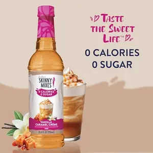 Jordan's Skinny Syrups Sugar Free Coffee Syrup, Vanilla Flavor Drink Mix, Zero Calorie Flavoring for Chai Latte, Protein Shake, Food and More, Gluten Free, Keto Friendly, 25.4 Fl Oz, 2 Pack