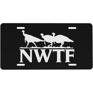 National Wild Turkey Federation Nwtf License Plate 6x12 Inches Aluminum License Plate Frames Auto Car Tag Metal License Plate Tag