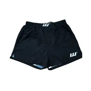 BLACK IJJ HYBRID COMBAT SHORTS WITH BUILT-IN COMPRESSIONS