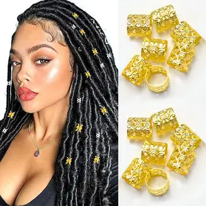 【Not For Sale】Dosay Free 20Pcs Gold Hair Dread Braids Dreadlock Beads with Wig Purchase - Vacation Hair Summer Vibe#TikTokShopSpringGlowUpomen