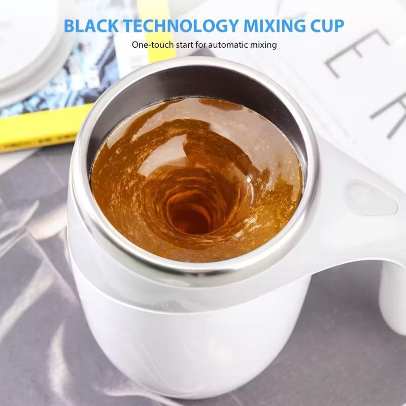 Self Stirring Coffee Mug Automatic Magnetic Stirring Cup Rechargeable Stainless Steel Electric Mug for Coffee Tea Milk Hot Drink