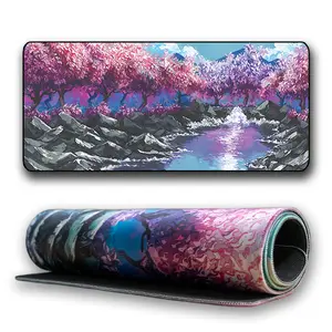 "Stream of Serenity" Cherry Blossom Desk Mat - Limited Edition