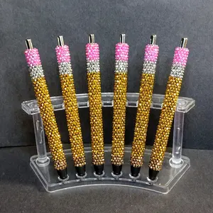 Refillable Rhinestone Pencil Pen for Writing