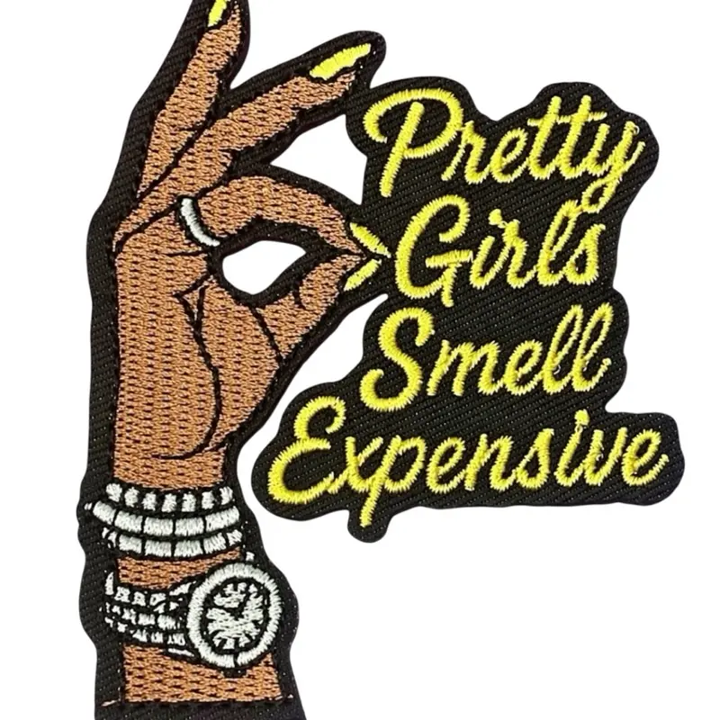 Pretty girls smell expensive Iron On Patches for Clothing