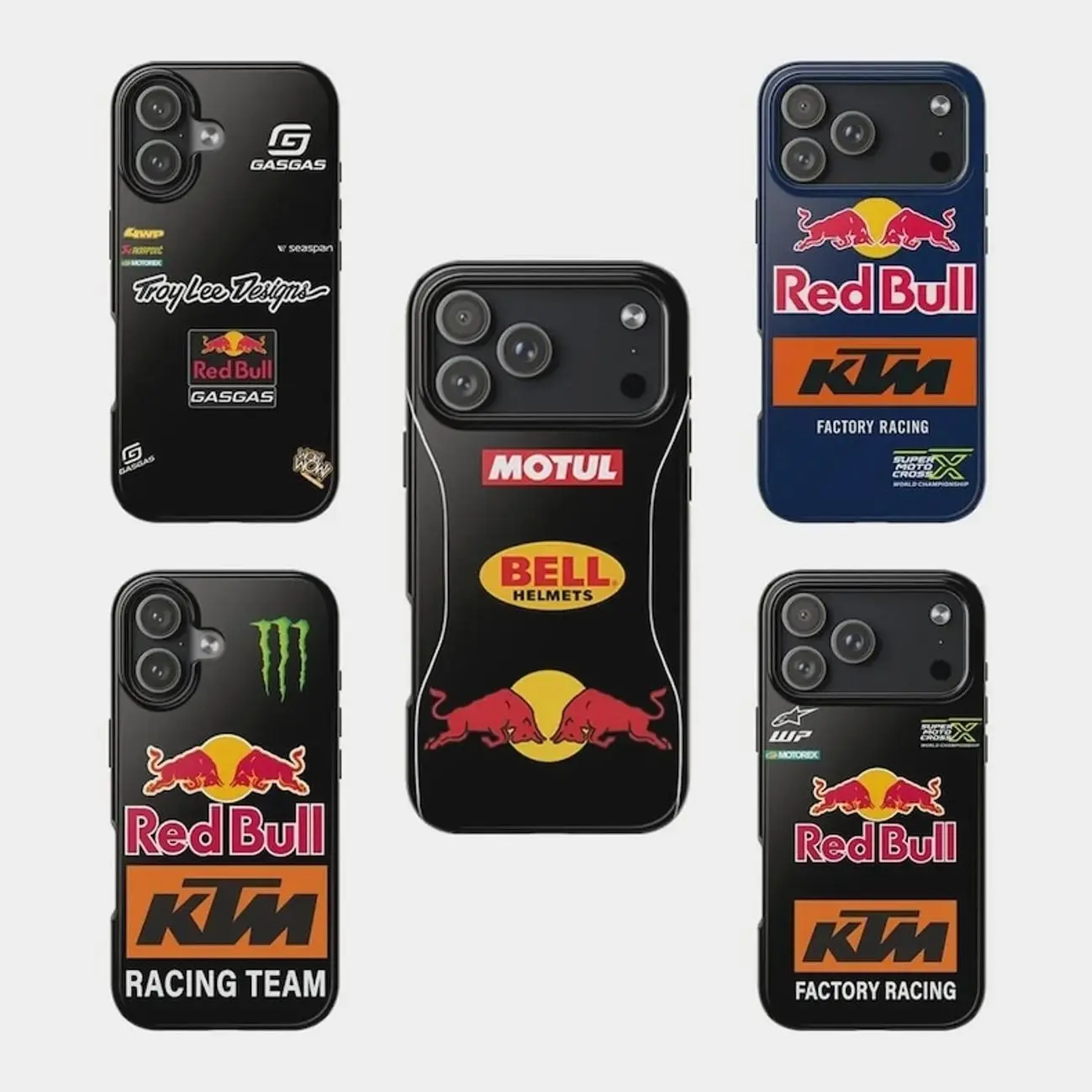 Red Bull KTM GasGas Racing Phone Case Compatible with iPhone 17, 16, 15, 14, 13, 12, 11, X & Galaxy.