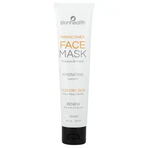 Zion Health Face Beauty Mask, For Dry Skin, Mango Shea, 4 fl oz (120 ml)