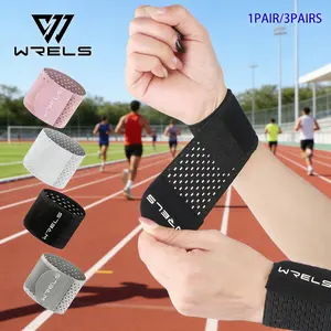 Stable Joint Anti-Sprain Adjustable Compression Wrist Guards, Lightweight Breathable High-Elastic Sports Wrist Braces Wrist Wraps for Basketball Tennis Fitness Adjustable Wristband