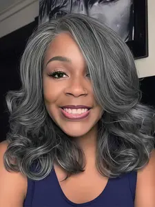 Women's Front Part Wig, Gradient Big Wave Synthetic Fiber Wig, Perfect for Carnival, St Patrick's Day, Parties, Stage Performances