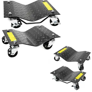 XtremepowerUS 12"x 16" Premium Skates Wheel Car Dolly Repair Slide with 3" Caster Wheels & Diamond Tread Pattern for Shops Garages & Showrooms