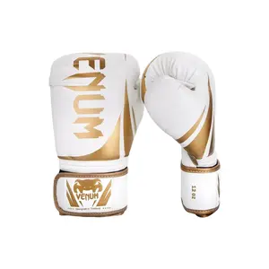 Venum Challenger 2.0 Boxing Gloves - White/Gold Venum Challenger 2.0 Boxing Gloves - White/Gold