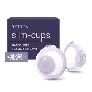 Amaris Slim-Cups Hands-Free Collection Cups+ Silicone Insert Kit Combo