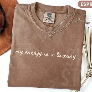 Comfort Colors Showgirl Era Shirt, My Energy Is A Luxury Tee, Self Love Shirt For Women, Bold Statement Gift, TS12 Fan Merch Tour Shirt - TrendWear USA