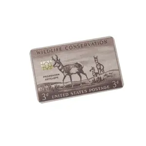 Wildlife Conservation Vintage Custom Credit/Debit Card Skin Cover - Precision-Cut Vinyl