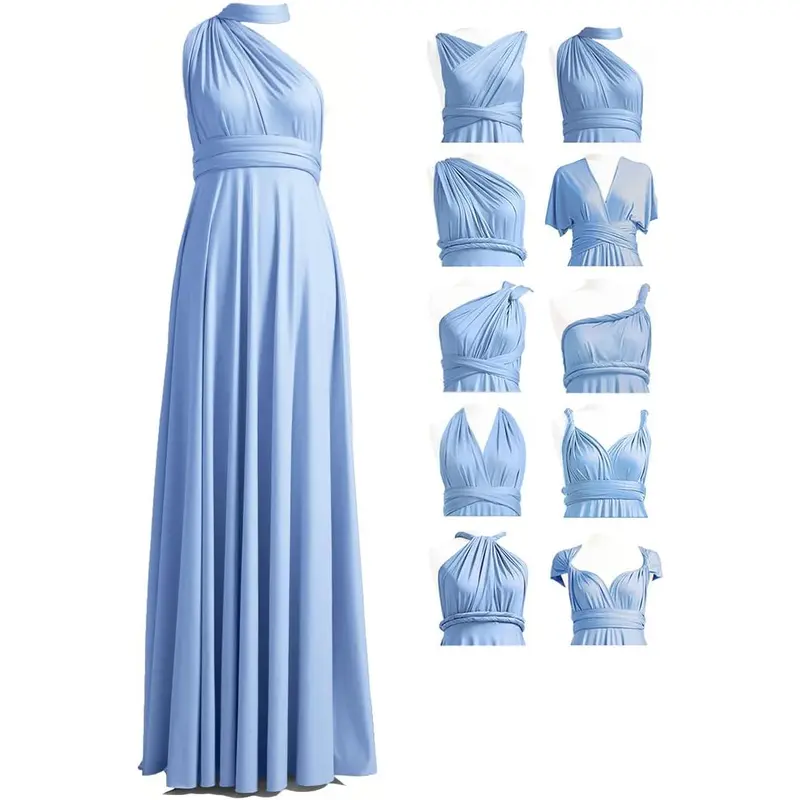 peacock purple bridesmaid dresses Peach Coral Infinity Dress Bridesmaid Multiway Convertible Dress Made main image 1