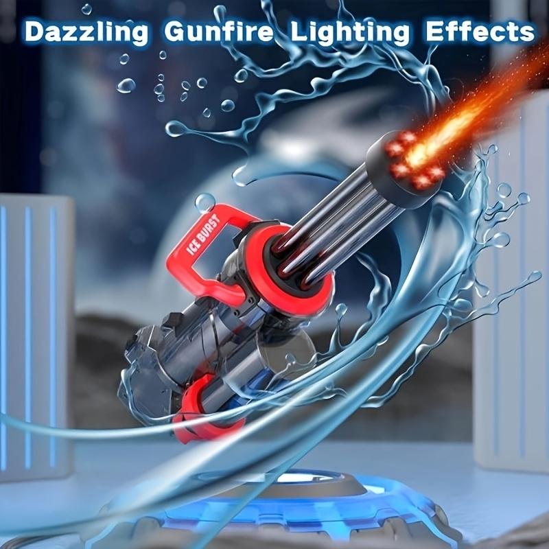 Ice Blast Rotary Gatling Electric Water Gun - High-Power, Automatic LED ...