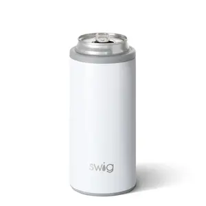 DIAMOND WHITE 12OZ SKINNY CAN COOLER