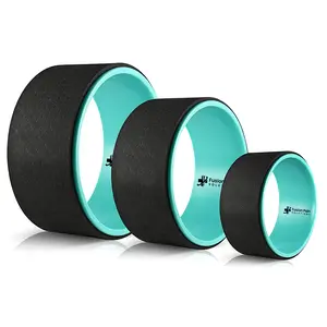 Fusion Pain Solutions Yoga Wheel Set of 3, Back Stretching, Back Cracker, Yoga Wheel, Stretching, Deep Tissue Massage, Back Pain Relief