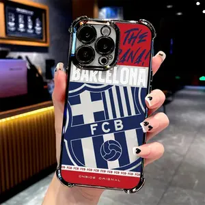 Football B-Barca Phone Case Compatible with for iPhone 17 Air 16 15 14 13 12 11 Pro Max Plus , Shockproof Transparent Soft Back Cover.