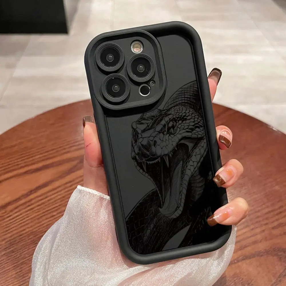 Snake Design Phone Case, Decorative Phone Protective Cover, Phone Accessory Compatible With iPhone 7 8 X 11 12 13 14 15 Plus 15 Pro Max
