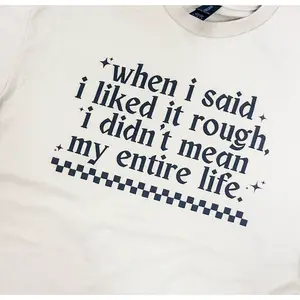 Checkered Rough Life Graphic Pullover