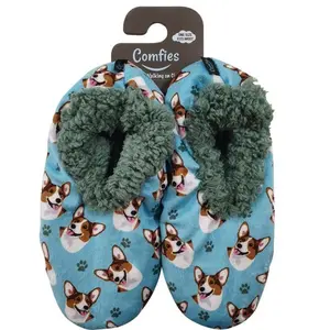 E&S Pets Comfies Pet Lover Slippers-Welsh Corgi