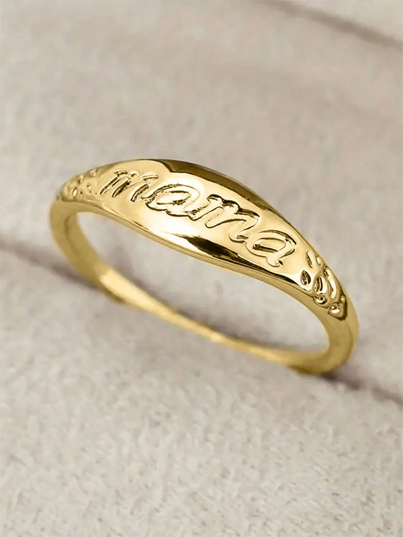 1 Pc Pretty MAMA Ring For Women Beautiful Rings Engagement Rings For Engagement Anniversary Party Band Jewelry Mother's Day Gift