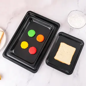 Rectangular Non-Stick Baking Tray, Shallow Oven Pan for Cakes, Bread & Cookies