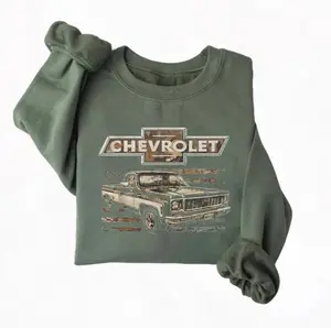 Chevy 73 Camo Flag Sweatshirt, Vintage 80s Automotive Tee, Bold Colors Sweatshirt Hoodie Gift