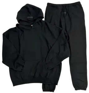2022 Limo Black Hoodie Pants Set--Pullover Hoodie & Jogger Pants Combo, Athletic Oversized Style for Casual Daily Streetwear, CleanFit Aesthetic
