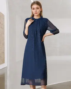 2025 Summer Semi Formal Dresses for Women Blue Wedding Guest Dress Ladies Party Date Outfits  AF-LQ18157