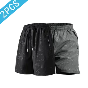 Men’s casual shorts with zippered pockets — summer casual, comfortable, breathable shorts for everyday wear; available in gray and black, with various specifications and colors.