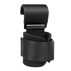Lifting Hooks with 8mm Padded Neoprene Wristbands, Adjustable Straps for Weightlifting & Pull-Up Bars, Comfortable & Durable Fitness Training Straps