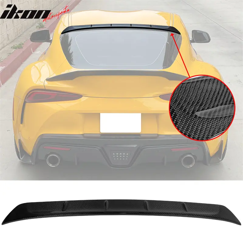 Rear Roof Top Window Spoiler Wing for Toyota GR Supra J29 2020-2026 & Supra 2020-2025 Carbon Fiber CF