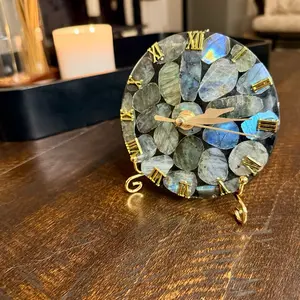 Labradorite Clock w/Stand